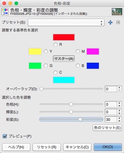 【GIMP 使い方】ハイキーの画像を作る方法