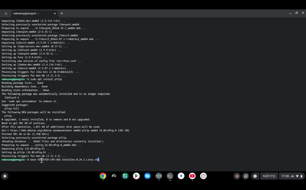 ChromebookにVOICEVOXをインストールする方法【動画付き】