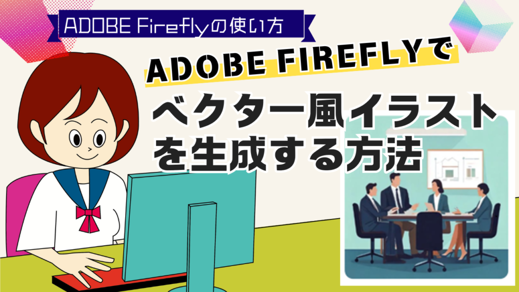 Adobe Fireflyでベクター風イラストを生成する方法