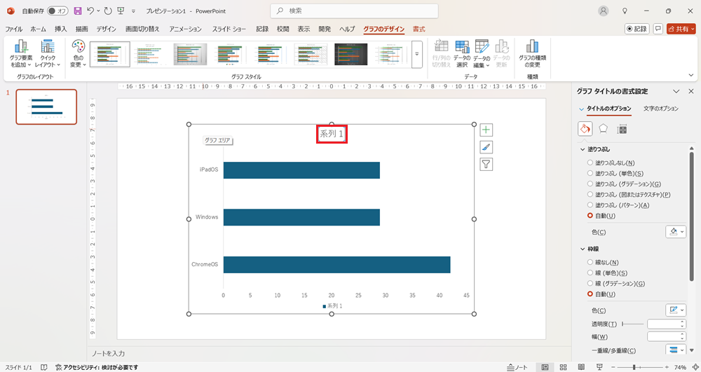 PowerPointでシンプルで見やすいグラフの作り方